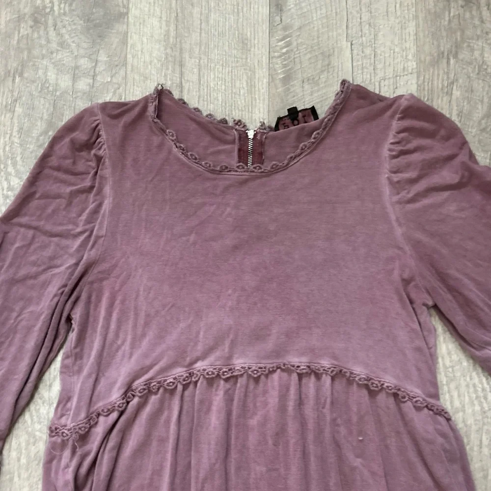 POL Dusty Mauve Babydoll Top Sz Sm - Picture 2 of 11